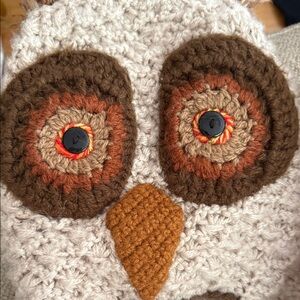 Crochet Owl Alpacha Blend Owl Hat